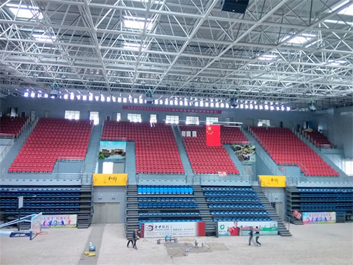 黄海电厂体育馆网架加工